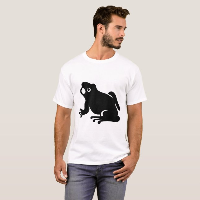 Frosch-Silhouette T-Shirt (Vorne ganz)