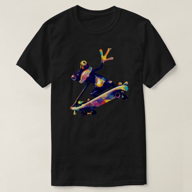 Frosch Skateboarding T-Shirt (Design vorne)