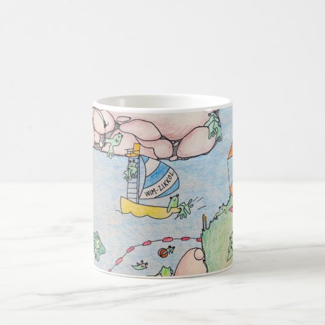 Frosch-Sommer-Kaffee-Tasse Tasse (Mittel)