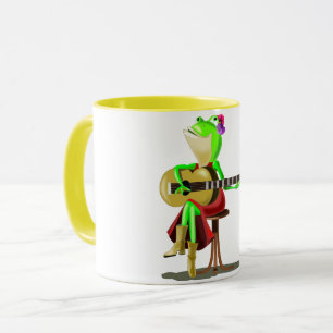 Frosch spielen Gitarre Coffee Tasse