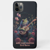 Frosch spielen Gitarre Wildblume Cotattcore Custom