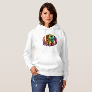 Frosch spielt Gitarre - Cottagecore-Ästhetik-Stil Hoodie