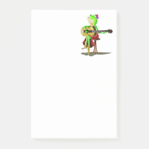 Frosch spielt Gitarre Post-it® Notizen