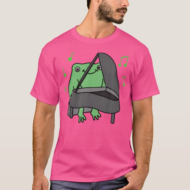 Frosch spielt Klavier T-Shirt (Vorderseite)
