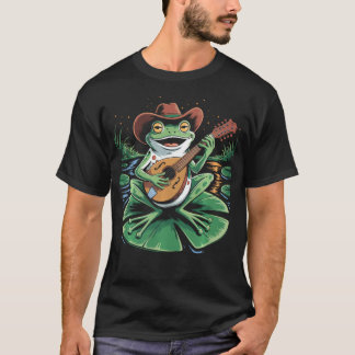 Frosch spielt Mandoline Mandolinist Bluegrass T-Shirt