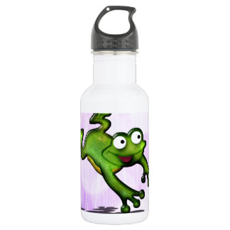 Frosch springend, fertigen Sie niedliches Trinkflasche