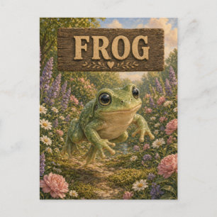 Frosch Süßes Baby-Geschichtenbuch-Nursery-Tier Postkarte