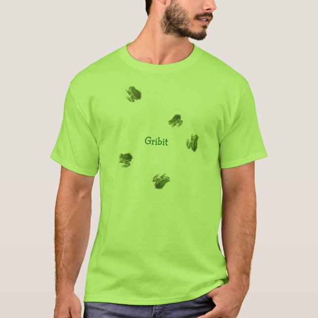 Frosch-T - Shirt für Männer - grüne Frösche auf (Vorderseite)