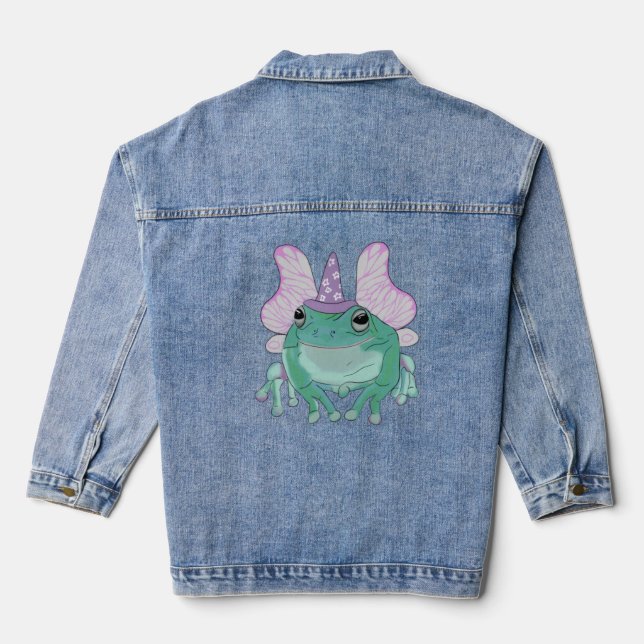 Frosch T-Shirt Jeansjacke (Rückseite)
