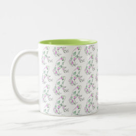 Frosch-Tasse, zwei tonen Tasse im weißen/Limonen