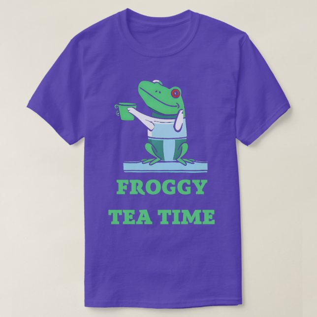 Frosch Teezeit T-Shirt (Design vorne)