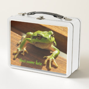 Frosch, Tier, Lunchbox, Case, buntes+ Handwerk, Metall Brotdose