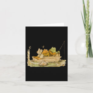 Frosch Toad Fischen Vintages Clic Book Frosch Karte