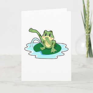 Frosch Toilette Karte