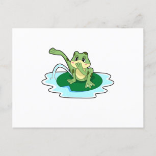 Frosch Toilette Postkarte