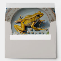 Frosch - Umschlag für Karten in der Größe 12,7 x 1