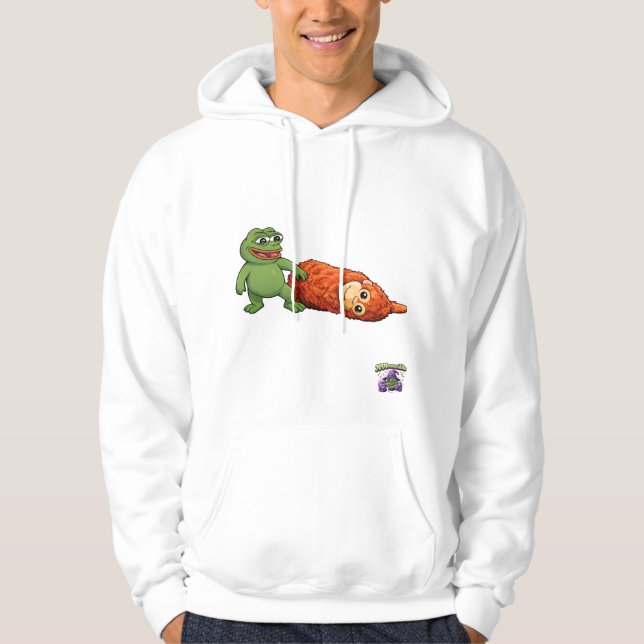 Frosch und Affe Hoodie (Vorderseite)
