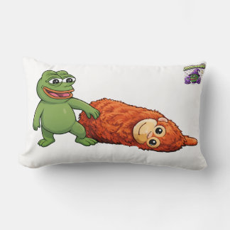 Frosch und Affe Lendenkissen