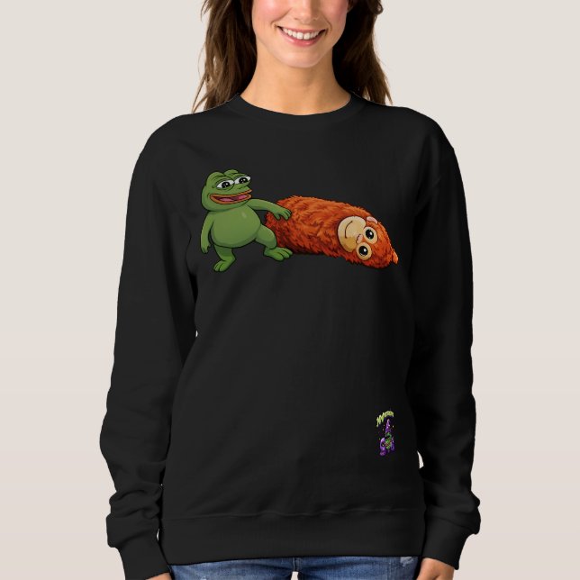 Frosch und Affe Sweatshirt (Vorderseite)