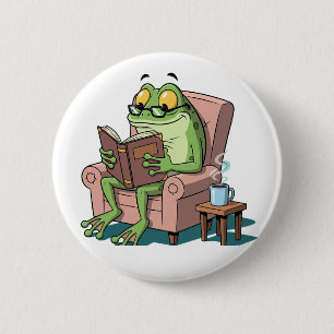 Frosch und Bildung Button
