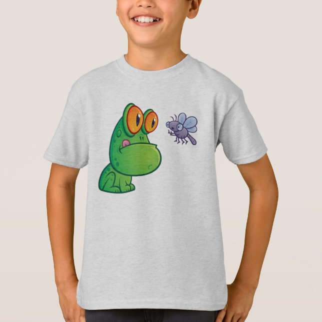 Frosch und Dragonfly T-Shirt (Vorderseite)