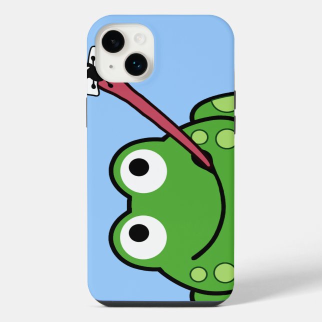 Frosch und Fliegen iPhone Hülle (Rückseite)