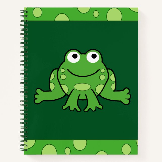 Frosch und Fliegen Notizbuch (Vorderseite)