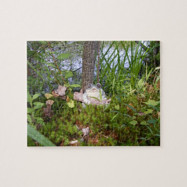 Frosch-und Klotz-kompaktes Puzzlespiel Puzzle (Horizontal)