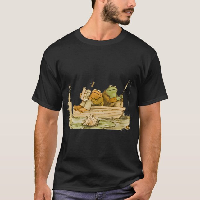 Frosch und Kröte Fischen T-Shirt (Vorderseite)