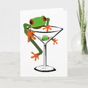 Frosch und Martini Karte