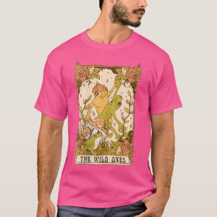 Frosch und Mu der dunklen Cotgor-Goblincore-Tarot- T-Shirt