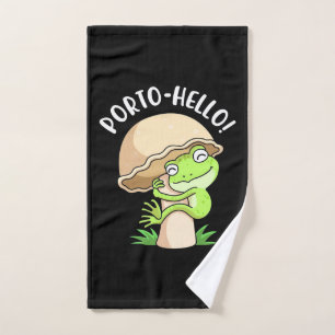 Frosch und Pilz Handtuch