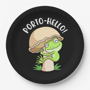 Frosch und Pilz Pappteller