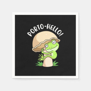 Frosch und Pilz Serviette