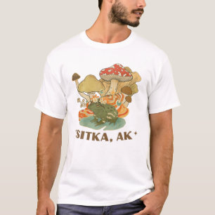 Frosch und Pilze Sitka Alaska T-Shirt