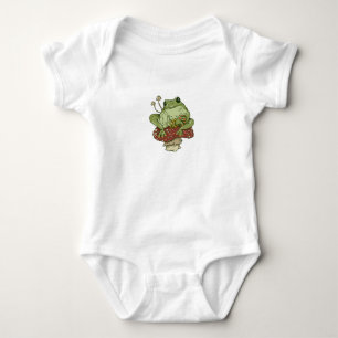 Frosch und Pilze Süß Cottagecore Lustiger Kröte Baby Strampler