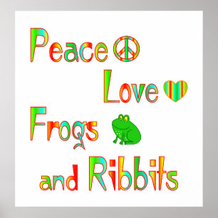 Frosch und Ribbits Poster