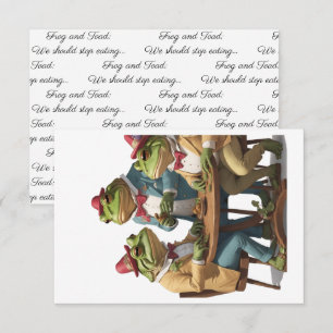 Frosch und Toad: Wir sollten aufhören zu essen... Einladung