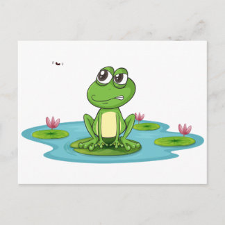 Frosch und Wasser Postkarte