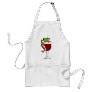 Frosch und Wein Schürze