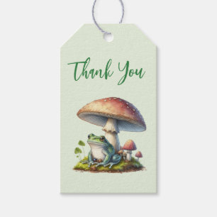 Frosch unter einem Pilz Süße Natur Danke Geschenkanhänger