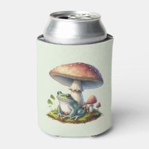 Frosch unter einem Pilz Süße Natur Dosenkühler