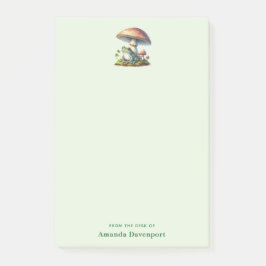 Frosch unter einem Pilz Süße Natur Post-it Klebezettel