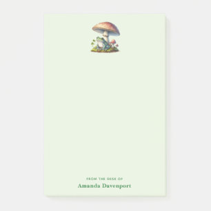 Frosch unter einem Pilz Süße Natur Post-it Klebezettel