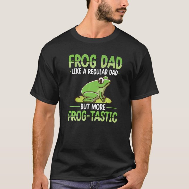 Frosch Vater Jagd Design Toad Gigger Frog Catcher  T-Shirt (Vorderseite)
