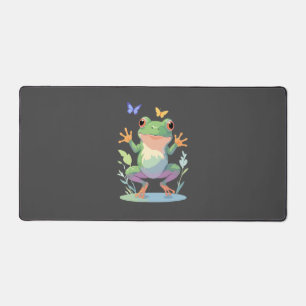 Frosch Vector Malerei Adorable Fun Animal Playing Schreibtischunterlage