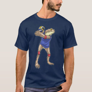 Frosch Volleyball-Spieler Volleyball T-Shirt