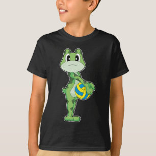 Frosch-Volleyballspieler Volleyball Sport T-Shirt