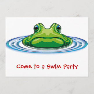 Frosch vom tiefen Lagune-Party Einladung