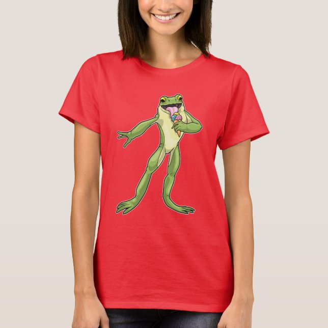 Frosch-Waffeleis T-Shirt (Vorderseite)